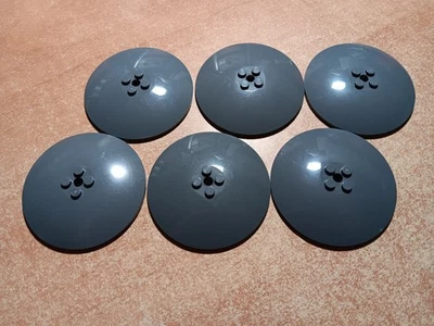 LEGO BULK LOT 6 DARK BLUISH GRAY 6X6 INVERTED RADAR DISH #3961 - Image 1 of 2