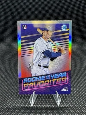 2022 Bowman - Rookie of the Year Favorites Josh Lowe #ROYF-11 (RC) - Image 1 of 2