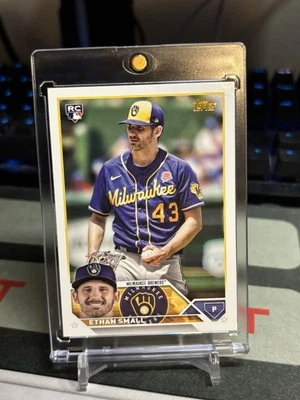2023 Topps Ethan Small #87 RC SSP Image Variation Golden Mirror  - Brewers A014 - Image 1 of 3