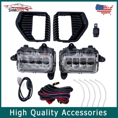 2019-2022 GMC Sierra 1500 [New Gen] LED Bumper Fog Lights Driving Lamps w/Switch - Image 1 of 4