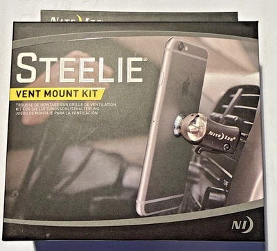 NEW Nite Ize Steelie Vent Mount Kit For Mobile Phones Adjustable Angle NEW - Image 1 of 3