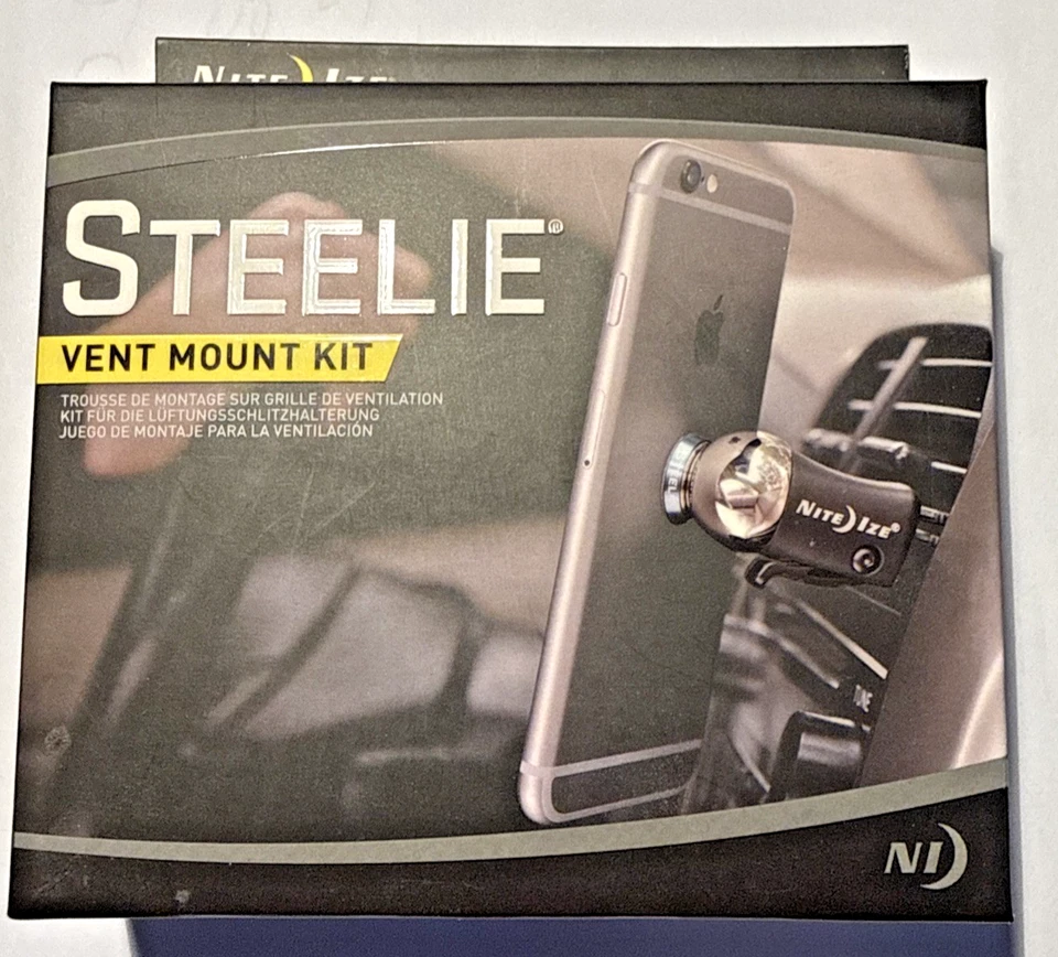 NEW Nite Ize Steelie Vent Mount Kit For Mobile Phones Adjustable Angle NEW - Image 1 of 3
