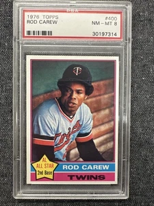 1976 Topps - Rod Carew #400 PSA 8 - Bild 1 von 2