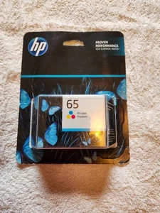NEW Unopened HP 65 Tri-Color N9K01AN Original Genuine Ink Cartridge Colored 2025 - Picture 1 of 3