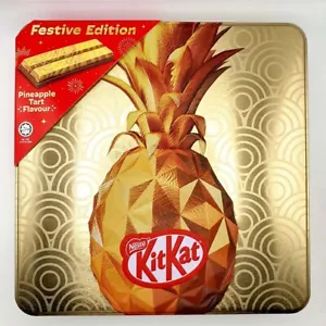 KitKat Tin Box Festive Edition - Pineapple Tart Flavor (8 packs) + FREE SHIPPING - Picture 1 of 7