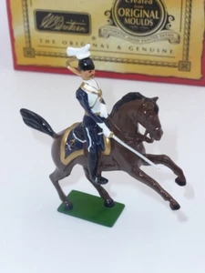 William Britain Hollow Cast Collection 17th Lancers Officer on Horse 40196 - Picture 1 of 3