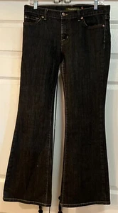 David Kahn Nikki Jeans Size 29 Women Dark Wash Boot Cut Leg Denim Style 3777P - Picture 1 of 6