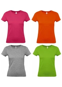 B&C Damen T-Shirt Basic Tee Shirt Rundhals Kurzarm Damen Baumwolle XS S M L XL 2 - Bild 1 von 42