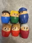 Vintage Little Tikes Step 2 Big Little Chunky People Family Lot of 6