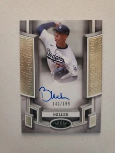 BOBBY MILLER 2024 Topps Tier One SP On-Card Autograph BOA-BMI SP 140/199 - Picture 1 of 4