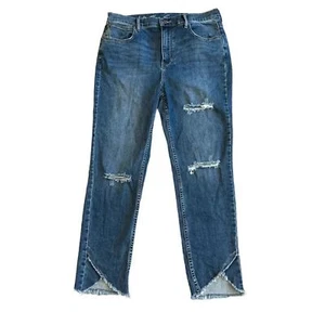 We The Free People Sunny Distressed Tulip Hem Jeans Cropped Gr. 31 Damen - Bild 1 von 11