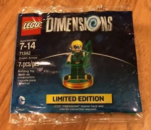 LEGO DIMENSIONS 71342 GREEN ARROW LIMITED EDITION FACTORY SEALED POLYBAG NIP - Picture 1 of 2