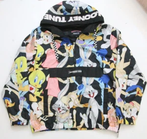 Members Only Looney Tunes Mens Graphic Print Windbreaker Jacket Coat Large WS312 - Picture 1 of 9