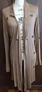 Pol Long Duster Cardigan Womens Small Lightweight Whimsigoth Fairy Grunge Boho - Picture 1 of 8