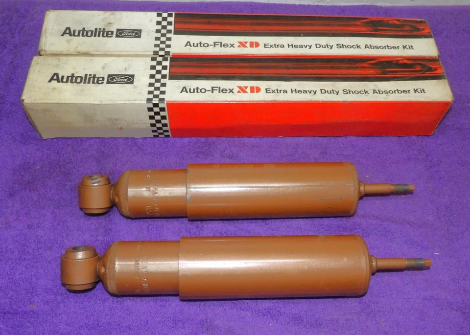 Amortiguadores traseros Ford Ranchero Fairlane Falcon Comet Wagon 1966-1971 nuevo en stock XHD Foto 1 de 4