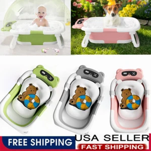Bañera Plegable Bebé Portátil para Niño Pequeño con Termómetro y Cojín + Gorro de Baño - Imagen 1 de 60