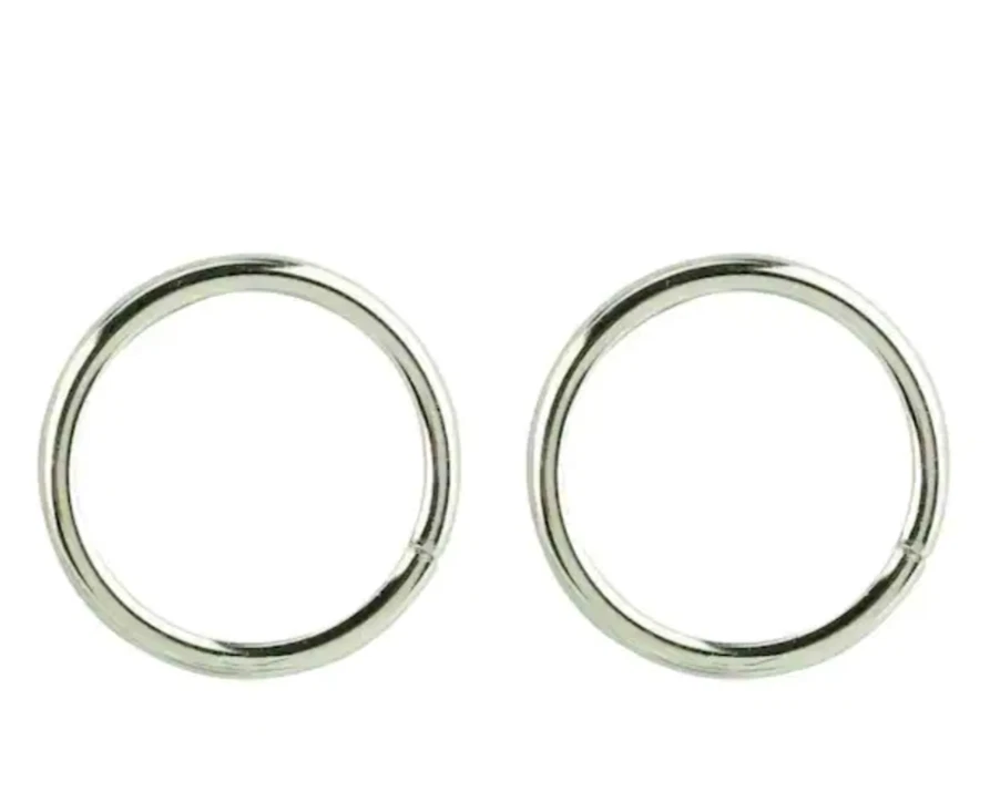 4-Pack Everbilt 200 LB 3/16 in. x 1-1/2 in. Nickel-Plated Steel Ring 43864 - Image 1 of 1