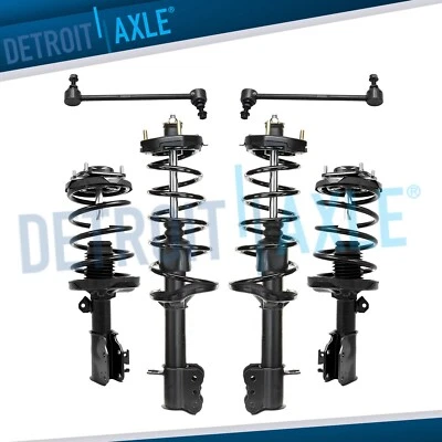 Puntales delanteros y traseros con muelle helicoidal + kit de barras estabilizadoras para Mazda Protege5 2002 2003 Foto 1 de 4