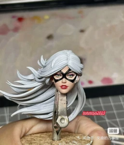 1/6 Head Model Black Cat Felicia Painted Edition for 12 inch Action Figures Toy - Picture 1 of 3