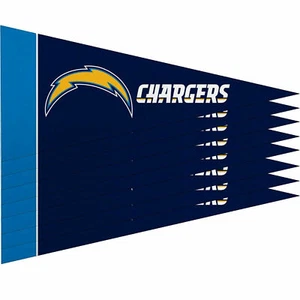 New LA Chargers Mini Pennant Banner Flags 4" x 9" Fan Cave Decor 8 Pk Set - Picture 1 of 2