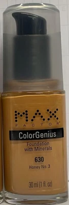 Max Factor Color Genius Foundation 30ml – 630 Honey No.3 – Oil-Free - Image 1 of 3