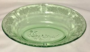 Federal SHARON/CABBAGE ROSE GREEN *9 1/2" OVAL BOWL* - Picture 1 of 1