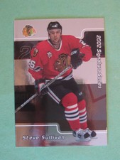 2001-02 ITG BE A PLAYER SIGNATURE SERIES  BECKETT PROMO STEVE SULLIVAN #83