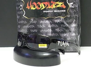 Gafas de sol rectangulares envolventes de diamantes de imitación de diseñador para hombres y mujeres tonos negros  - Imagen 1 de 4