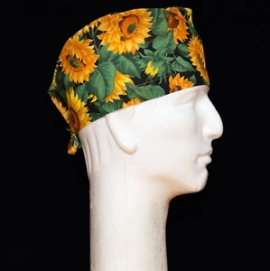 Sunflower Theme Scrub Hat - Picture 1 of 1