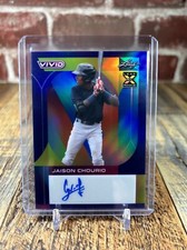 Jaison Chourio 2022 Leaf Vivid Navy Blue Autograph #6/30 #BA-JC2 Guardians