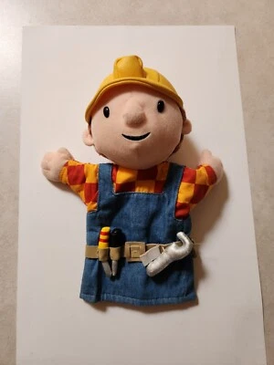 Bob the Builder Hand Puppet Tool Belt 10" Plush Applause Figure Vintage - Image 1 of 4
