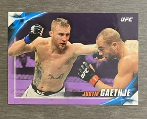2019 Topps UFC Knockout JUSTIN GAETHJE Purple #'d /25 - Picture 1 of 3