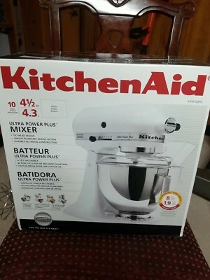New KitchenAid Ultra Power Plus Mixer White 4.5 Quart 10 speed ksm100ps  - Image 1 of 4