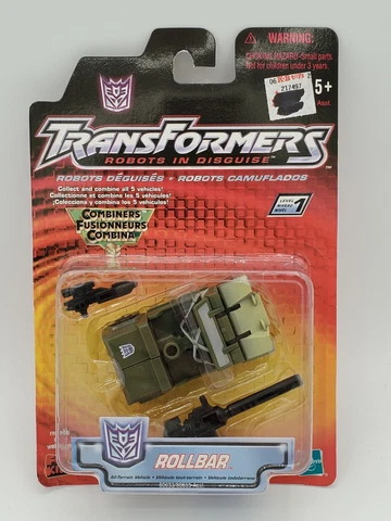 Transformers Robots in Disguise Rollbar Combiners 2001 Action Figure Cover