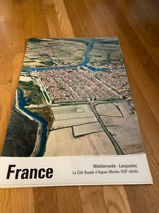 Frankreich Mittelmeer-Langedoc La Cite Royale d'Aigues-Mortes Vintage Poster - Bild 1 von 2