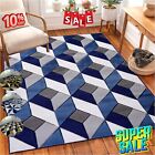 Fluffy Anti-Slip Geometric Super Soft Rugs Living Room Bedroom Carpet Floor Mats