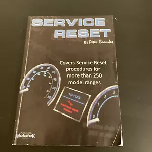 SERVICE RESET - Peter Coombes - Covers Service Reset Procedures For 250 Models - Picture 1 of 4
