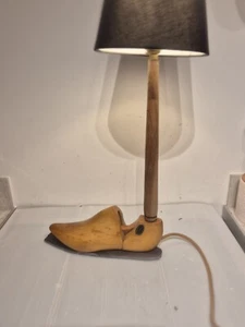 Table Lamp Unique Vintage Manfield & Sons Shoe Last Table Lamp Converted 1960s - Picture 1 of 14