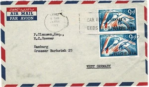 1969 Nigeria Air mail cover to West Germany. - Picture 1 of 2