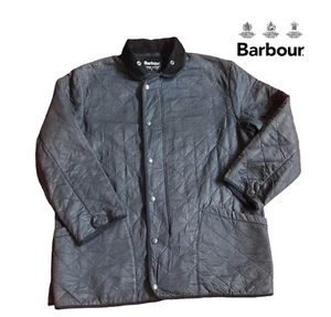 Vintage 90's BARBOUR Quilted Jacket D211 Windbreaker Blue Color - size XL - Picture 1 of 13