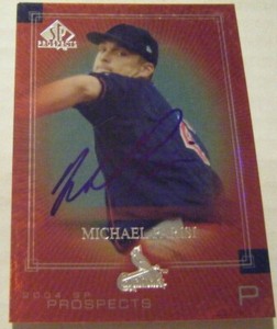 MIKE PARISI signed CARDINALS 2004 SP Prospects baseball card AUTO MICHAEL UD 256