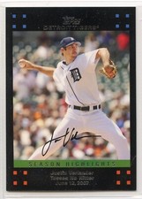2007 Topps Update & Highlights - #UH212 - Justin Verlander - Detroit Tigers