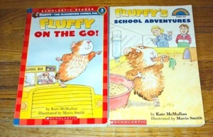 Lot of 2 Fluffy Kate McMullan Children's Reader Book Classroom Guinea Pig - Picture 1 of 1