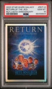 2023 Topps Chrome Star Wars Galaxy #ROTJ-3 Return of the Jedi Poster PSA 10 - Picture 1 of 2