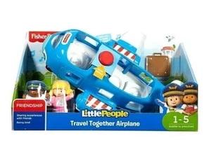 Set aereo Fisher-Price Little People Travel Together nuovo con scatola pilota ed Emma, suoni - Foto 1 di 6