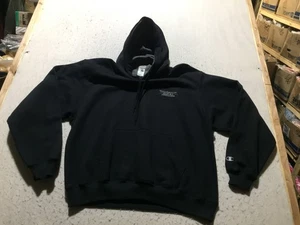 Champion Hoodie Herren XL schwarz COAL MINE LOGO Tasche Sweatshirt Kapuze - Bild 1 von 12