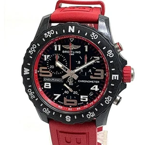 OROLOGIO BREITLING ENDURANCE PRO X82310 QUADRANTE NERO/ROSSO QUARZO LUCE BRILLANTE UOMO - Foto 1 di 6