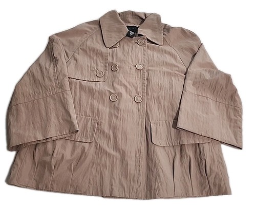 VETEMENTS Giacca donna Apostrofo taglia GRANDE kaki beige Parigi chic preppy tranquilla lusso