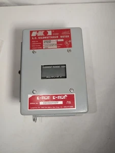 NEW GENUINE E-MON CORP. 208100 A.C. KILOWATTHOUR METER 4 WIRE 120/208/240 100 A  - Picture 1 of 11