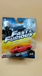 Mattel Fast & Furious F8 1966 Chevrolet Chevy Corvette 1:55 Scale FCN87 - Picture 1 of 6